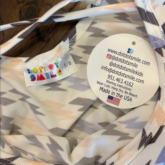 DotDotSmile lightning bolt print ballerina dress 5/6 - Picture 2 of 5